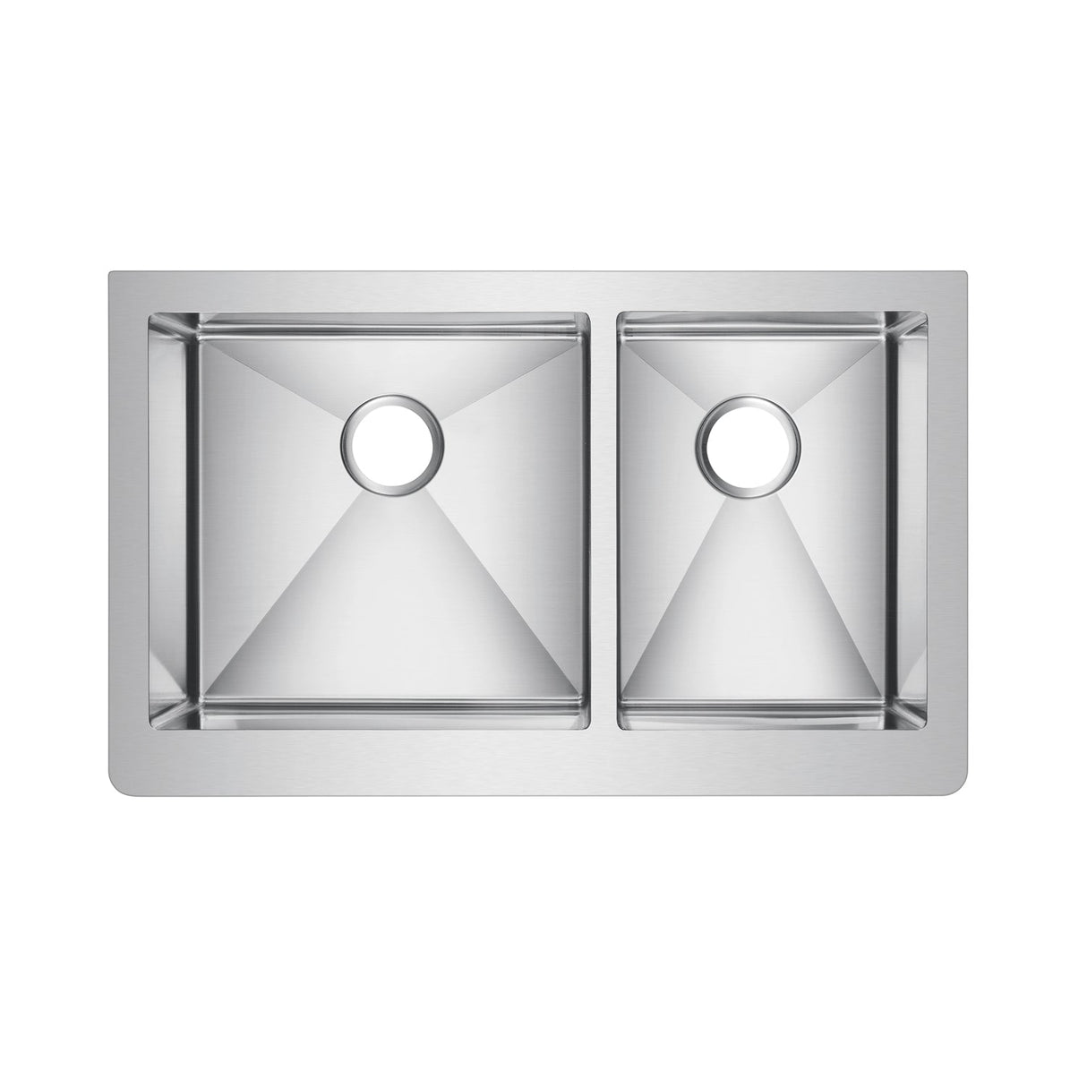 Crowley Double Bowl Stainless Apron-Front Sink