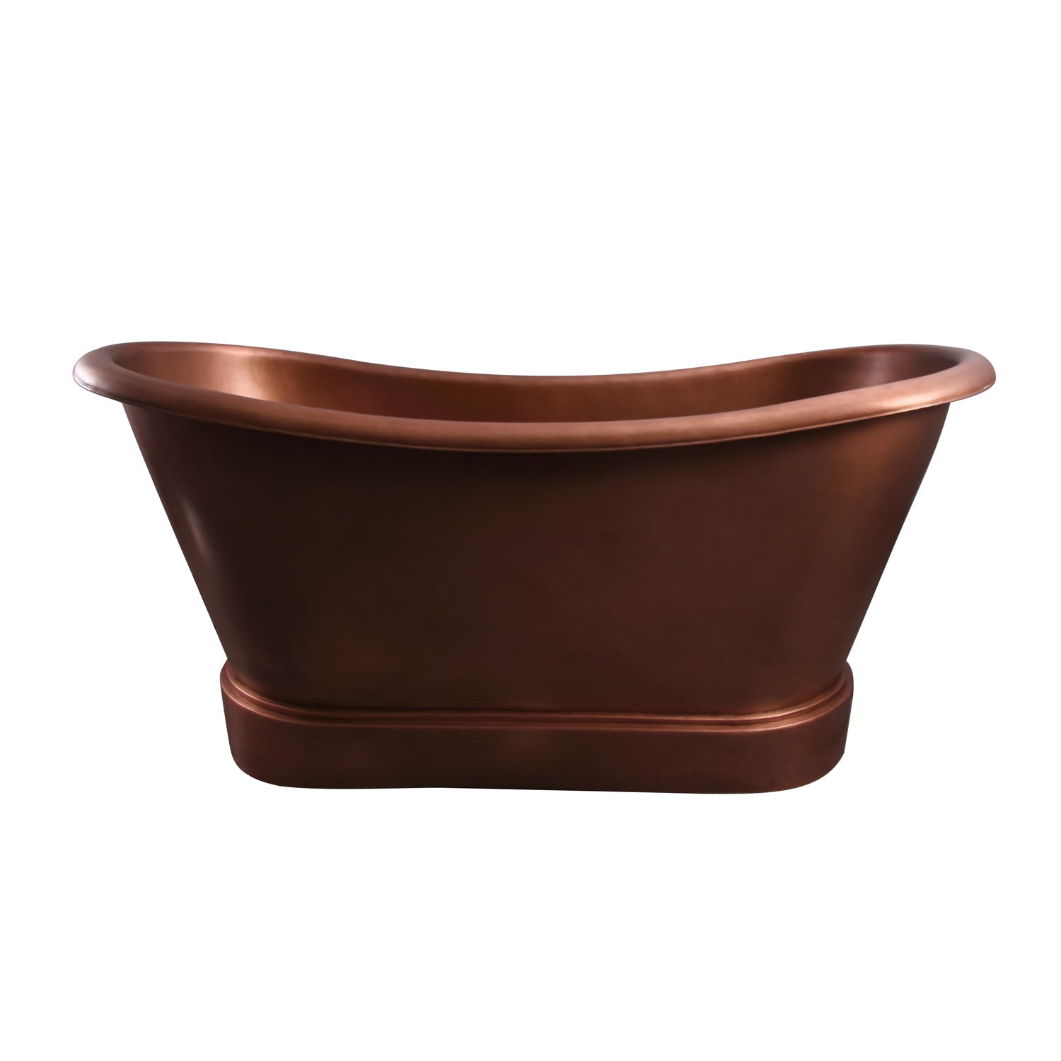 Calumet 66″ Copper Bateau Double Slipper Tub