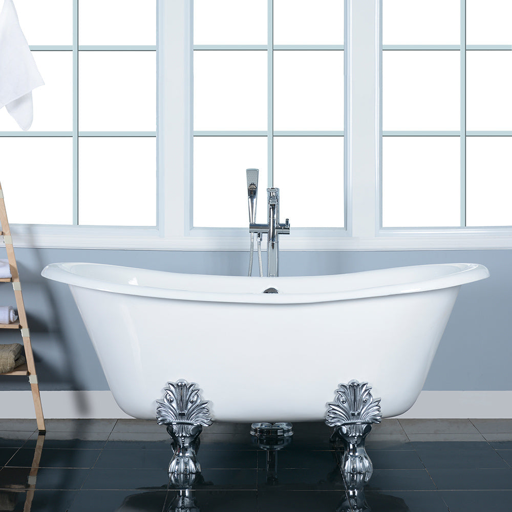 Markus 66" Cast Iron Double Slipper Tub