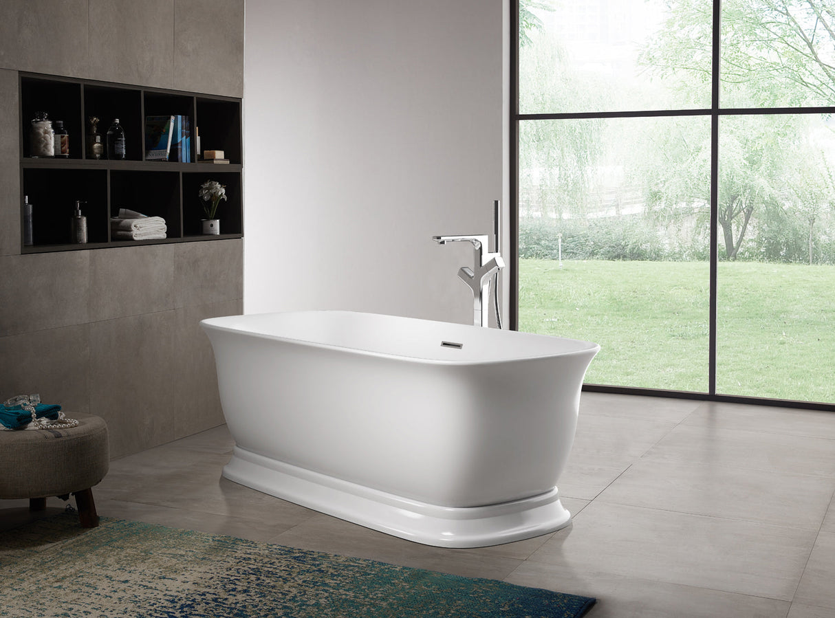Bethany 59" Acrylic Freestanding Tub with Integral Drain