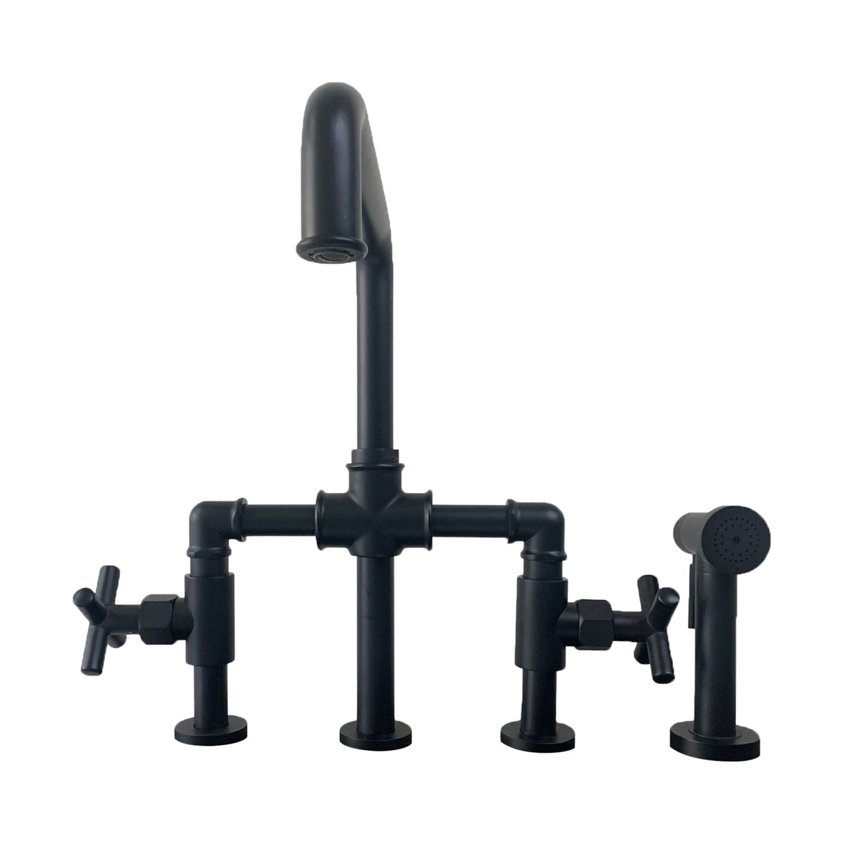 Highland Kitchen Bridge Faucet with Sidespray