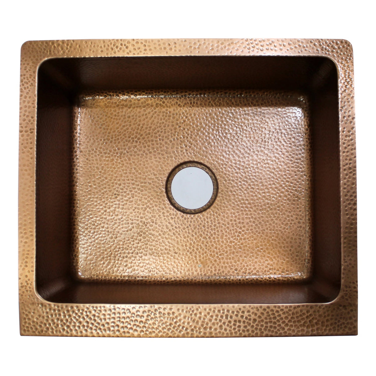 Grecia Single Bowl Copper Apron-Front Sink