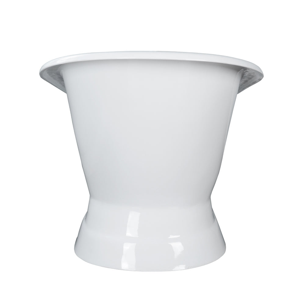 Leonardo 61" Cast Iron Slipper Tub on Base