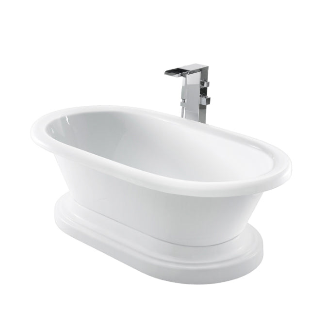 Cordoba 71" Acrylic Double Roll Top Tub on Base
