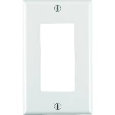 Decora White 1 Gang Thermoset Plastic Decorator Wall Plate 1 Pk