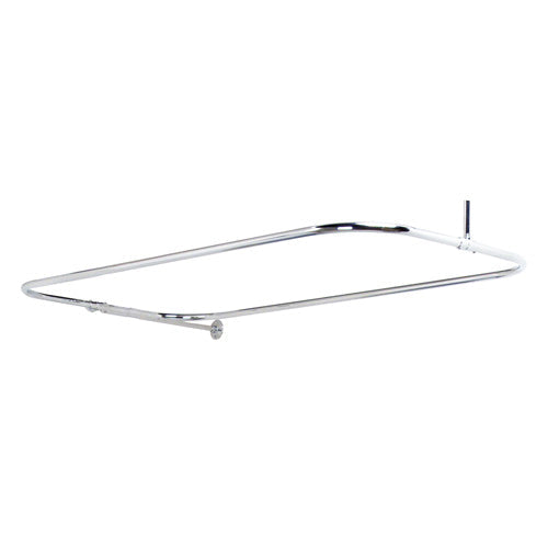 24" Rectangular Shower Rod with Supports