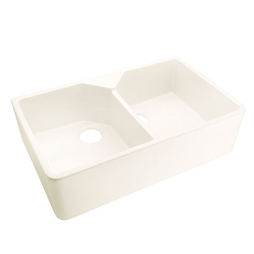 Jolie Double Bowl Fireclay Apron-Front Sink