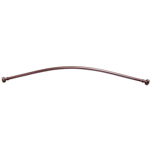 Curved Shower Rod with Flanges