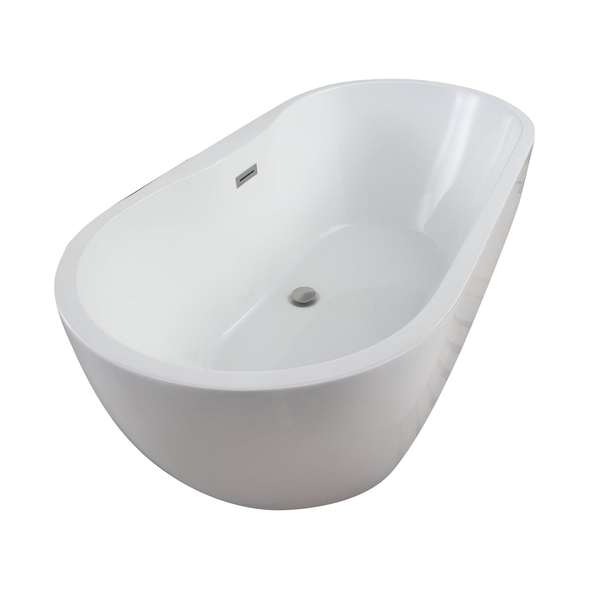 Pan 56" Acrylic Freestanding Tub with Integral Drain