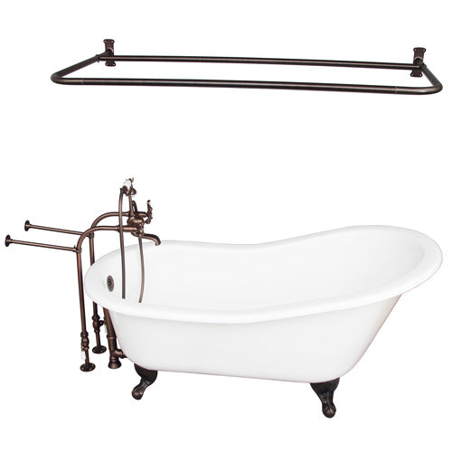 Griffin 61″ Cast Iron Slipper Tub Kit – Oil Rubbed Bronze Accessories