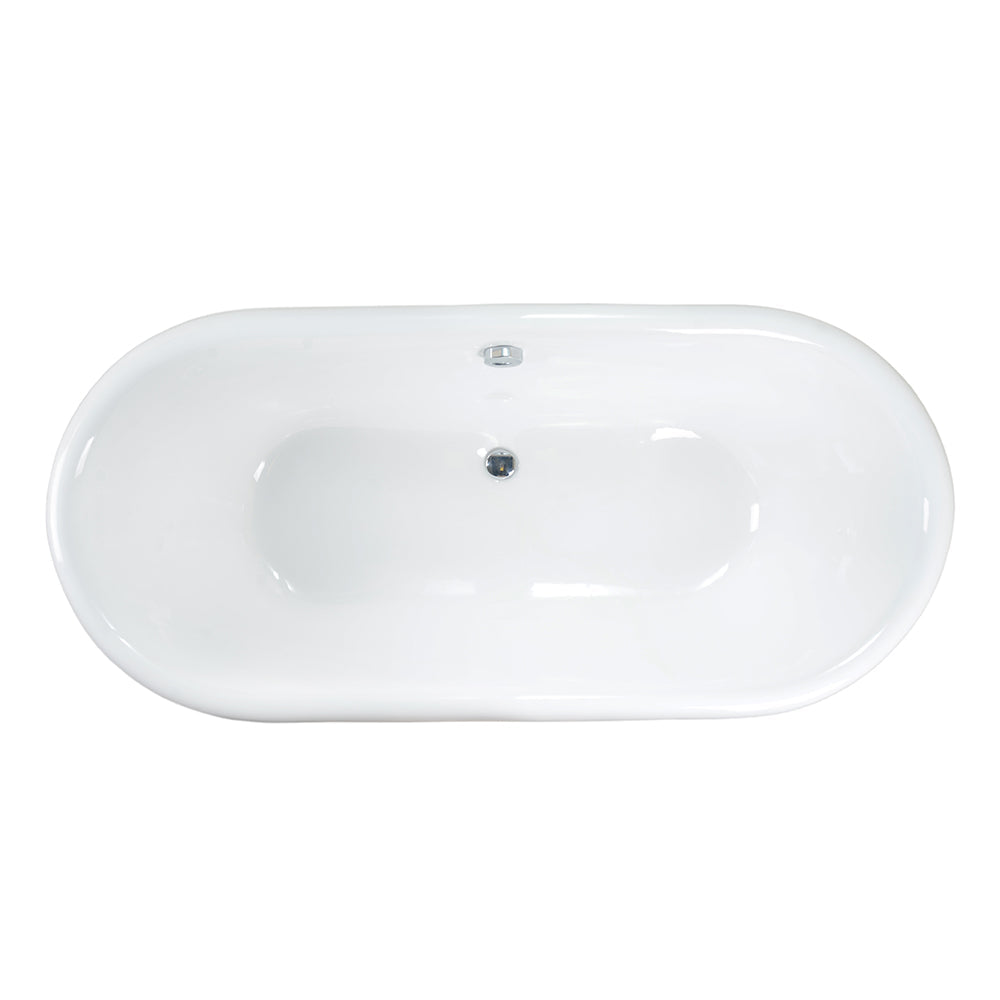 Gallagher 72" Cast Iron Double Roll Top Tub