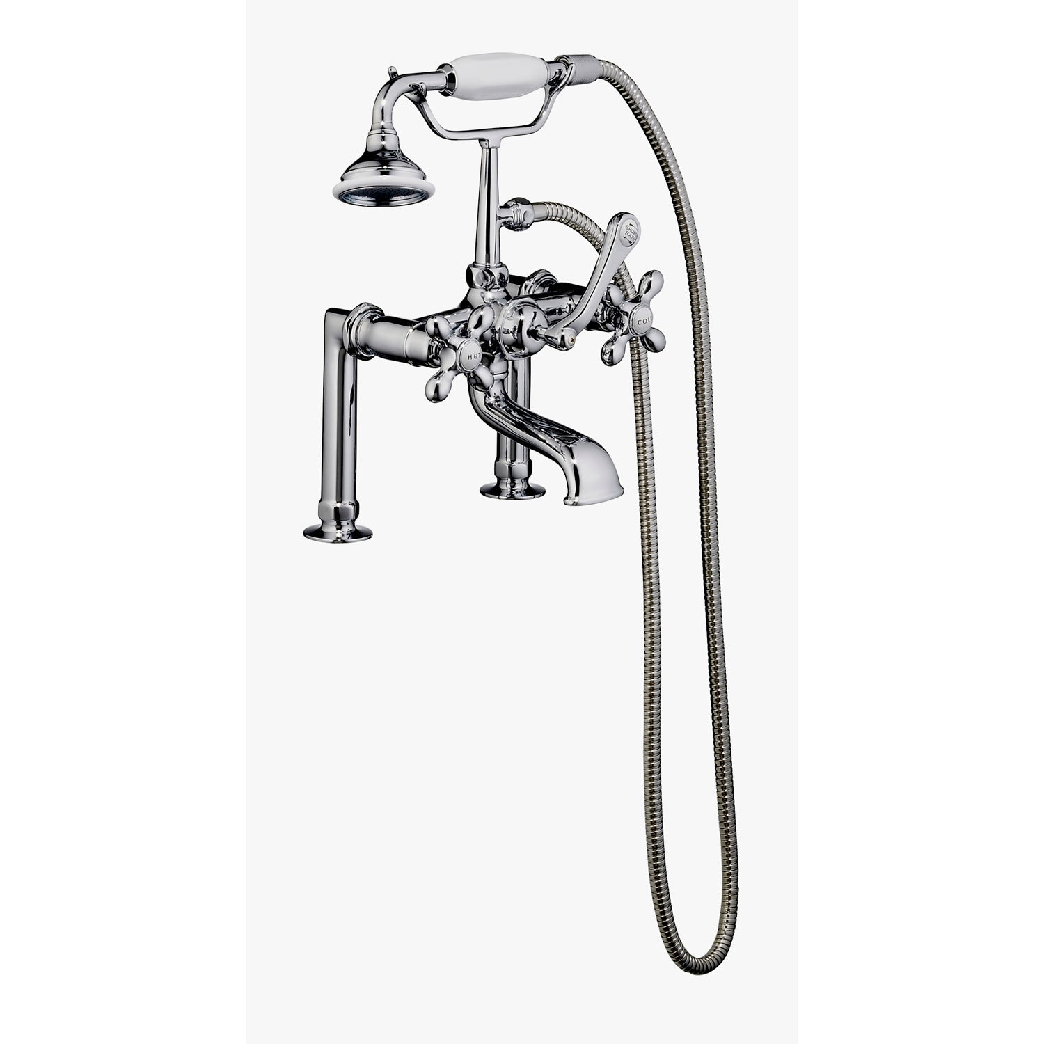 Cadmus 67″ Cast Iron Roll Top Tub Kit – Polished Chrome Accessories