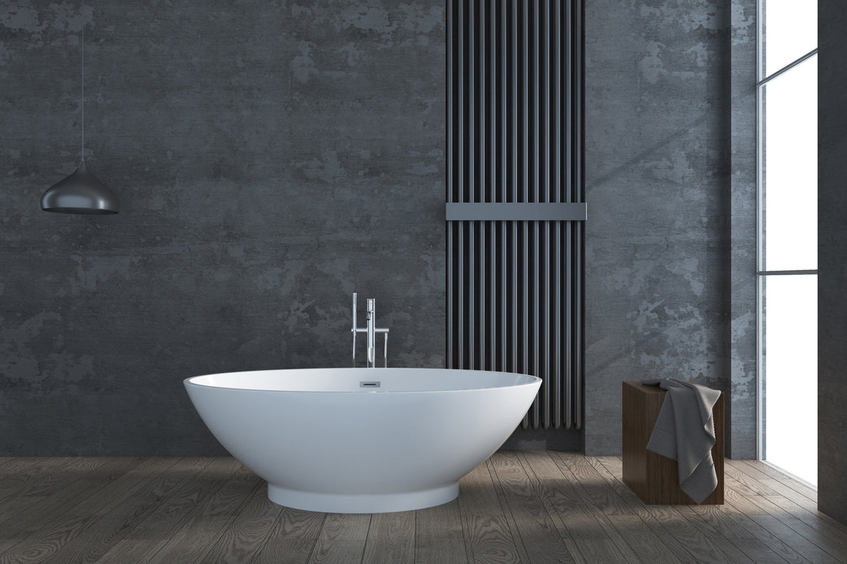 Noelani 66" Acrylic Freestanding Tub with Integral Drain