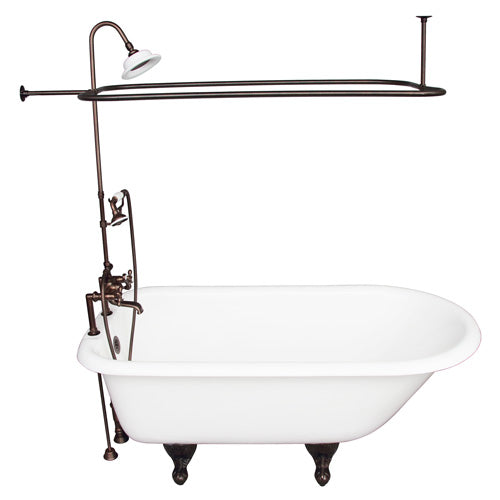 Beecher 60″ Cast Iron Roll Top Tub Kit – Oil Rubbed Bronze Accessories