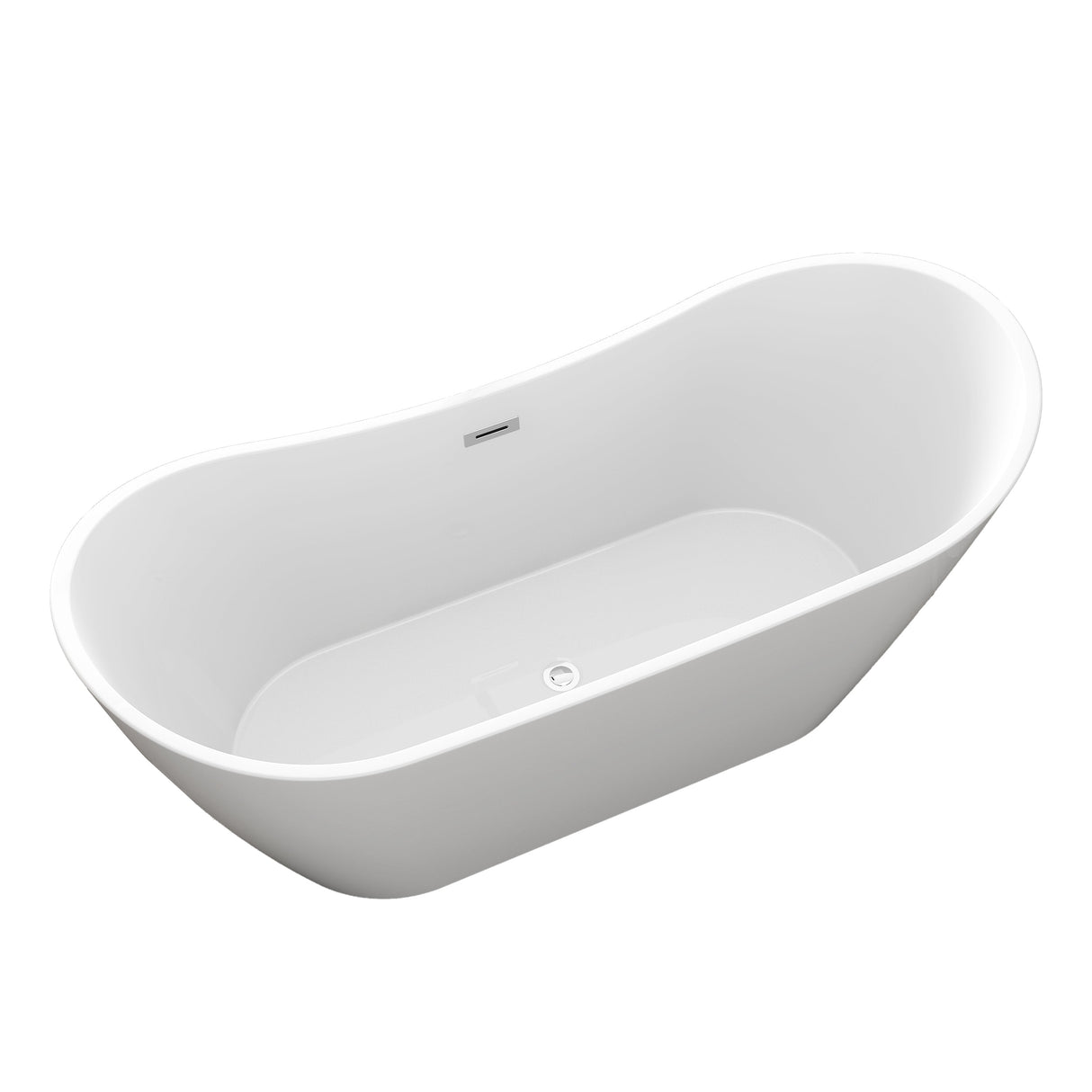 Nairobi 67" Acrylic Double Slipper Tub