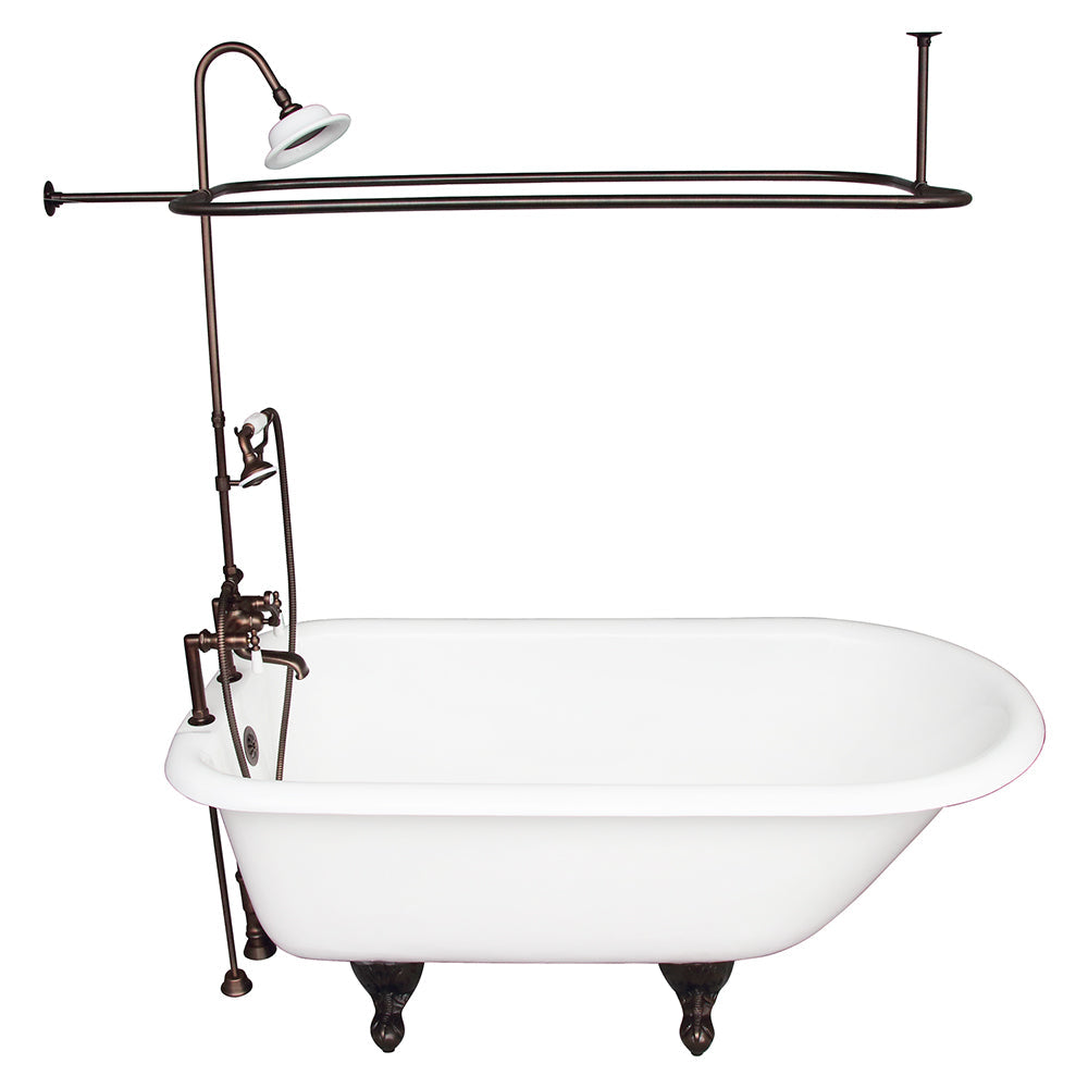 Beecher 60″ Cast Iron Roll Top Tub Kit – Oil Rubbed Bronze Accessories
