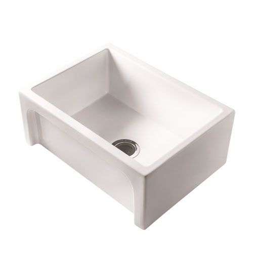 Carmon 24″ Single Bowl Fire Clay Apron-Front Sink