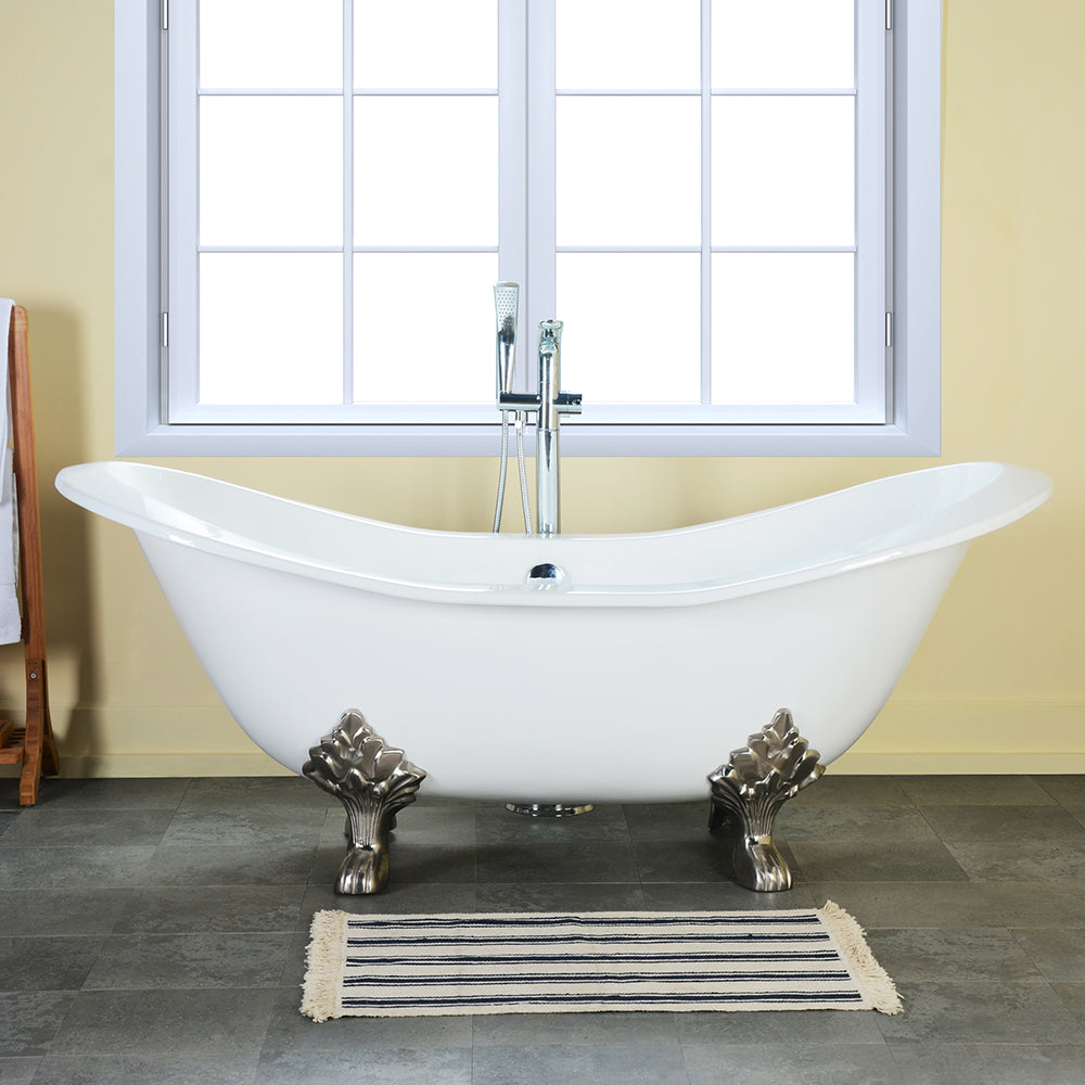 Macon 61" Cast Iron Double Slipper Tub