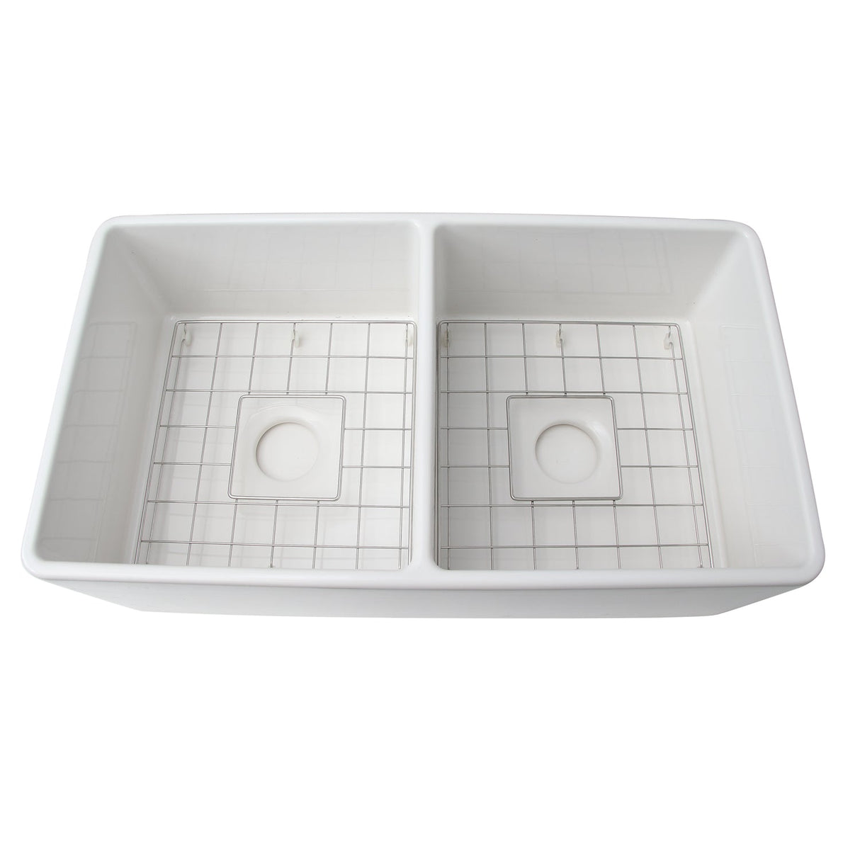 Langley Double Bowl Fireclay Apron-Front Sink