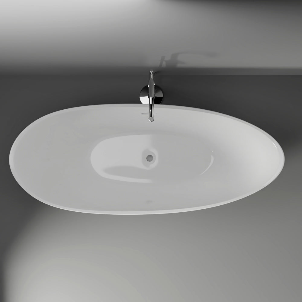 Britta 73" BARstone Slipper Tub