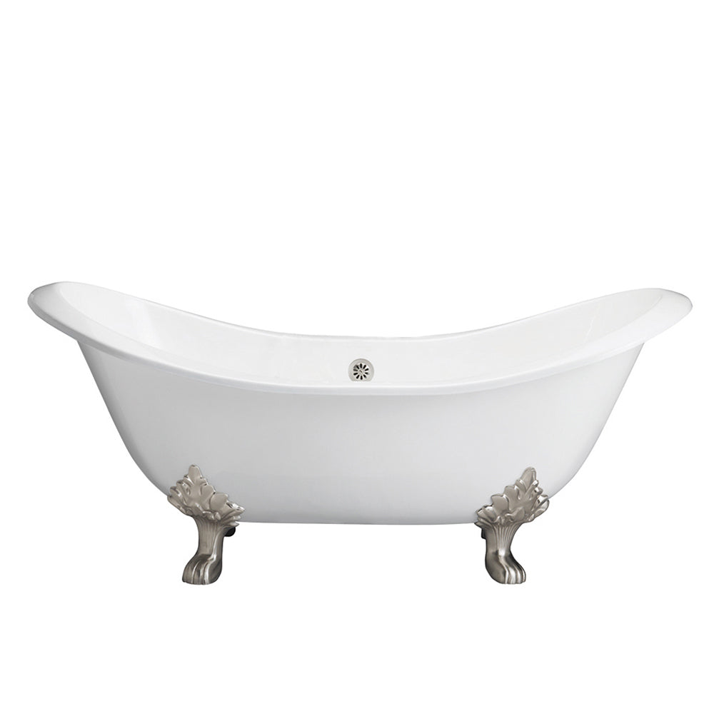 Marshall 72" Cast Iron Double Slipper Tub
