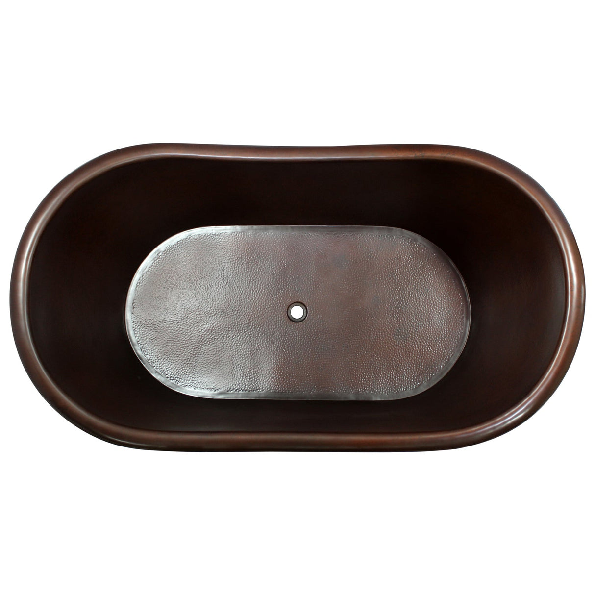 Celaya 66" Copper Double Slipper Tub