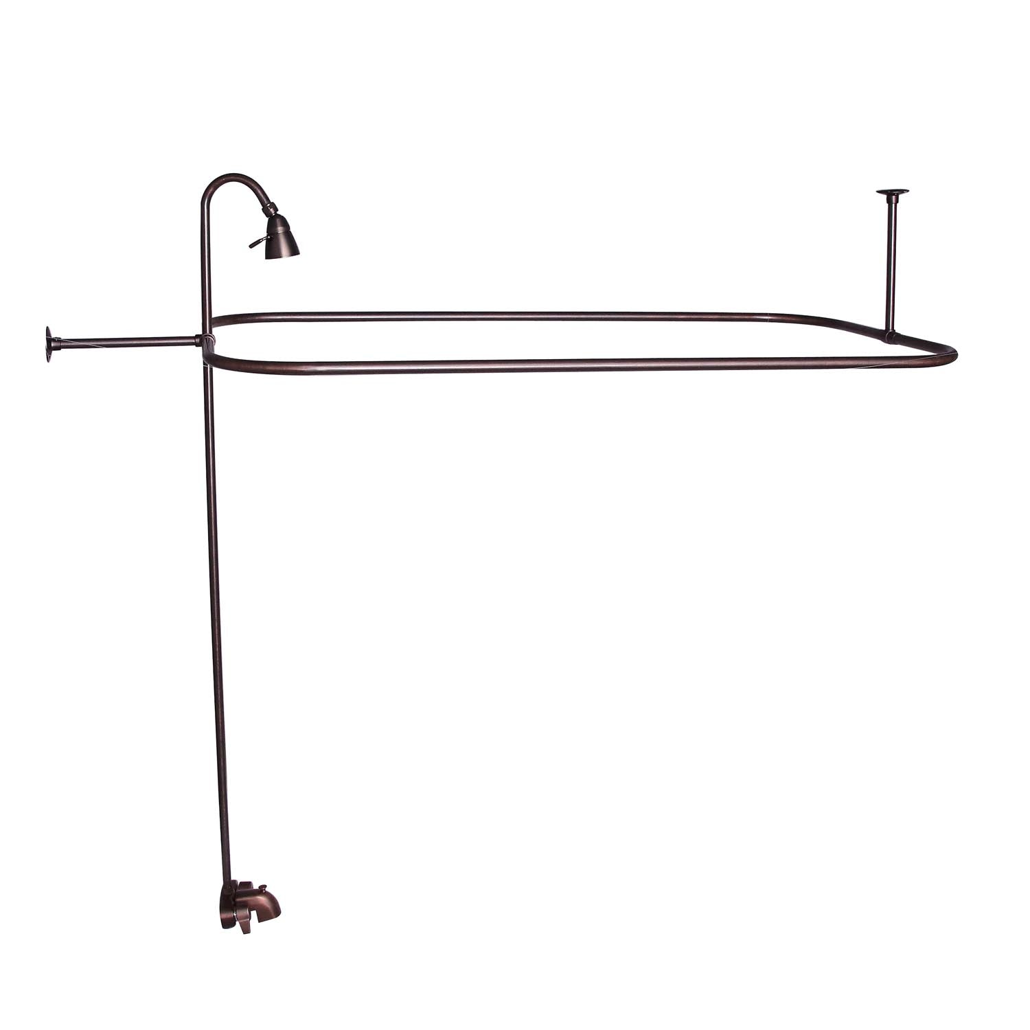 Brocton 65″ Cast Iron Roll Top Tub Kit – Oil Rubbed Bronze Accessories