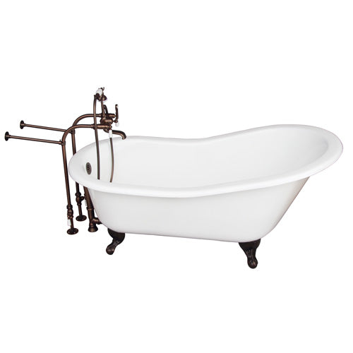 Griffin 61″ Cast Iron Slipper Tub Kit – Oil Rubbed Bronze Accessories