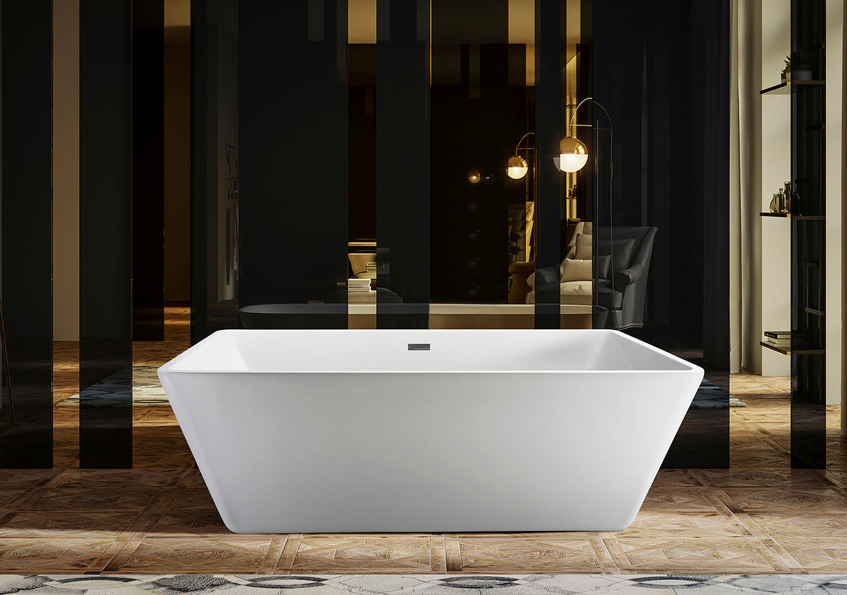 Vaughn 71" Extra Wide Acrylic Tub with Integral Drain
