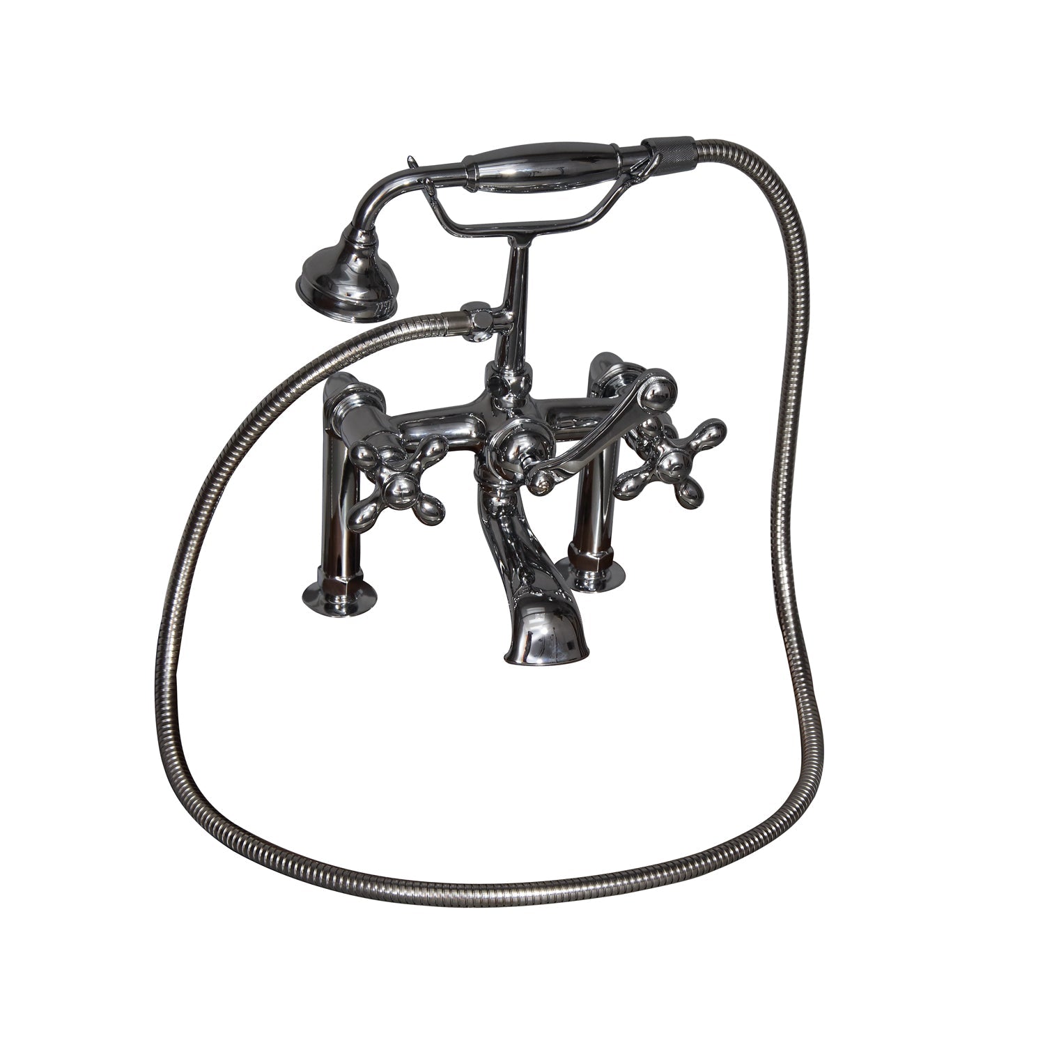 Marshall 72″ Cast Iron Double Slipper Tub Kit – Polished Chrome Accessories
