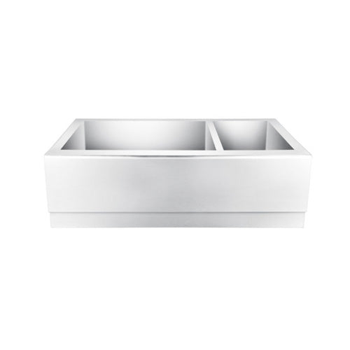 Caprice Double Bowl Stainless Apron-Front Sink