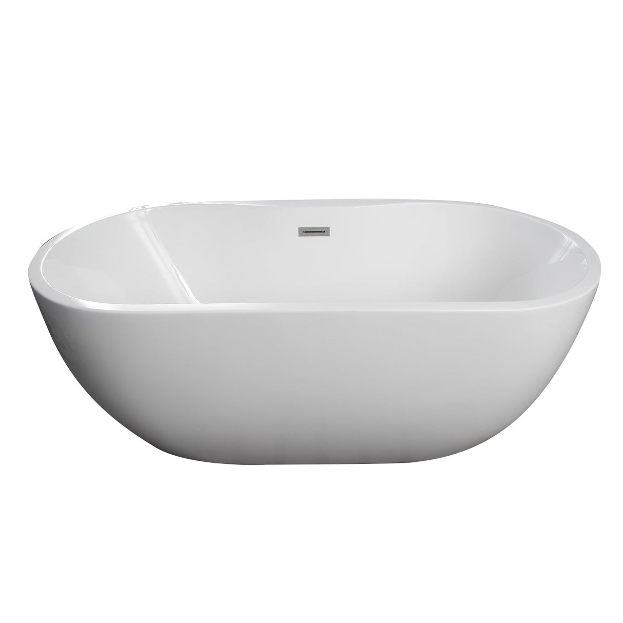 Pan 56" Acrylic Freestanding Tub with Integral Drain