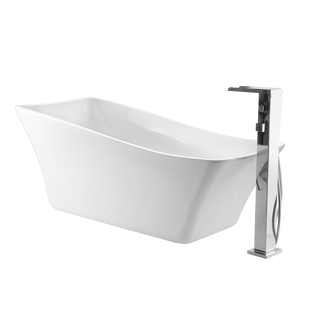 Melanie 68" Acrylic Slipper Tub