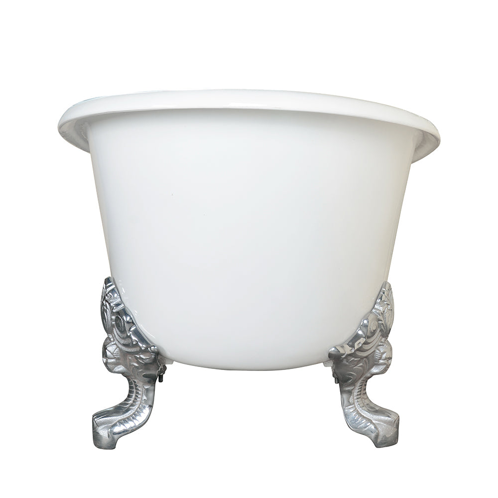 Nelson 72" Cast Iron Double Slipper Tub