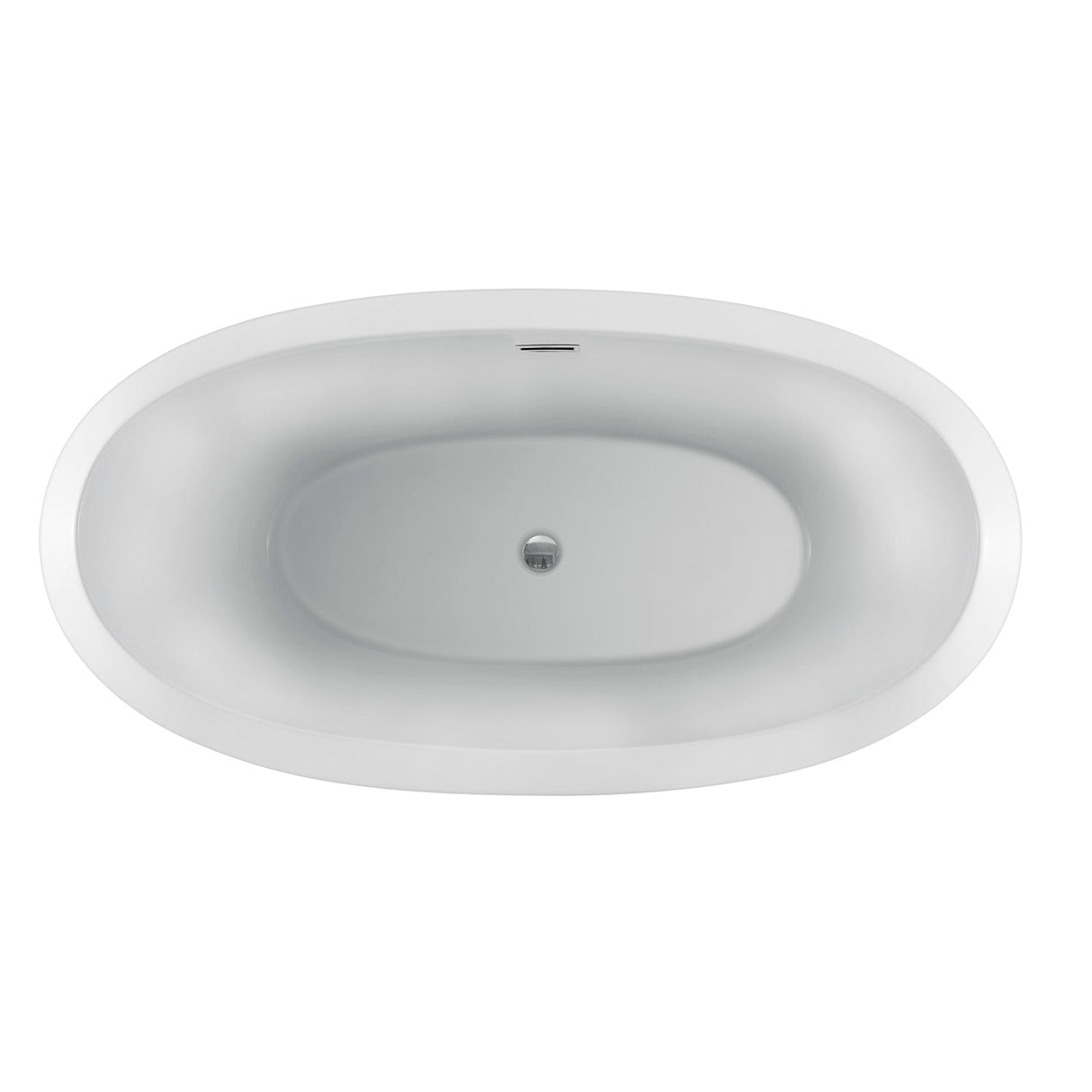 Naomi 67" Acrylic Double Slipper Tub with Integral Drain and Overflow