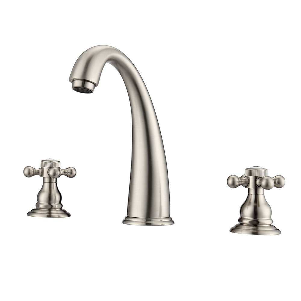 Maddox Widespread Lavatory Faucet with Button Cross Handles