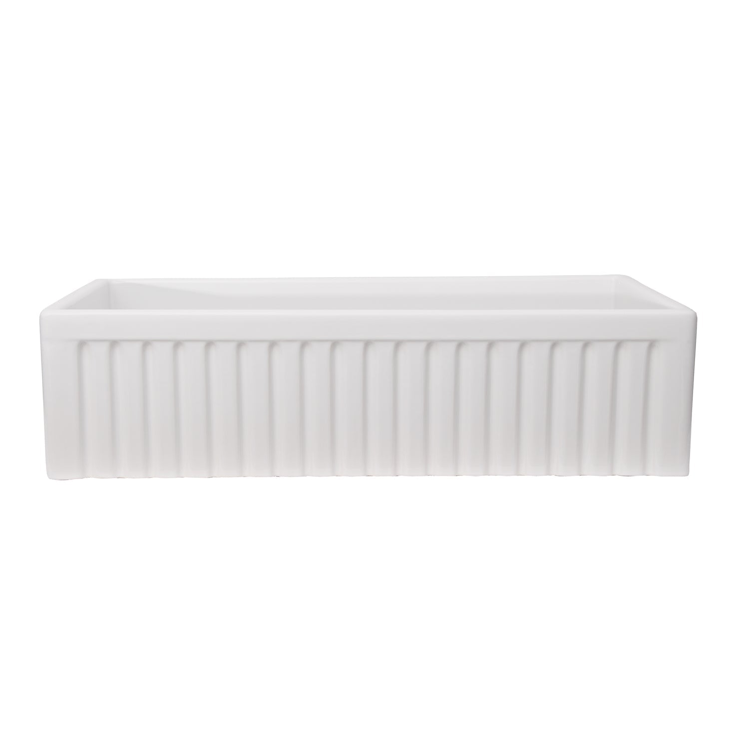 Carthage Fluted Single Bowl Apron-Front Sink
