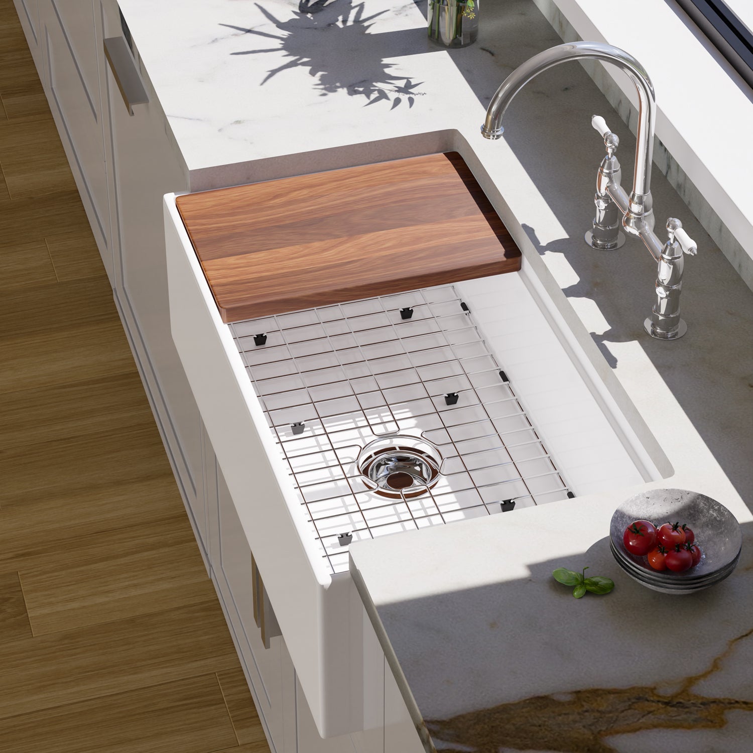 Crofton Apron-Front Sink with Accessory Ledge