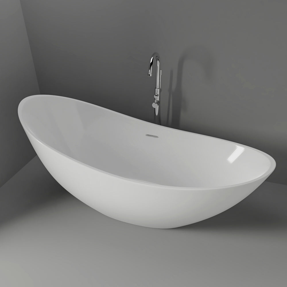 Britta 73" BARstone Slipper Tub