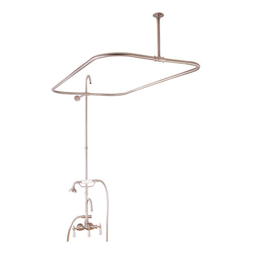 Tub/Shower Converto Unit – 48″ Rod for Cast Iron Tub