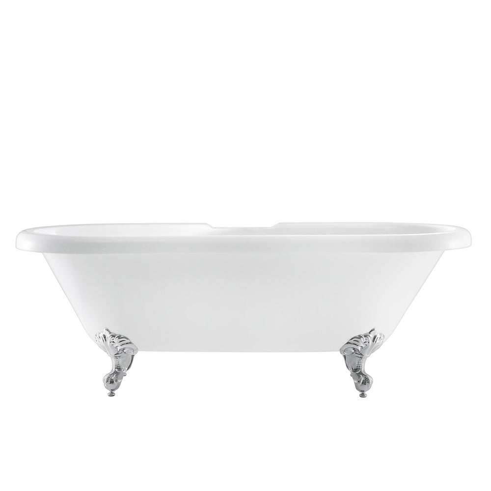 Claudia 67" Acrylic Double Roll Top Tub