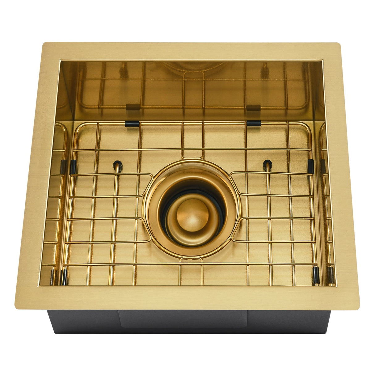 Sabrina 15" Gold Stainless Steel Prep Sink