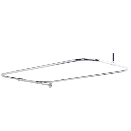 24" Rectangular Shower Rod with Supports