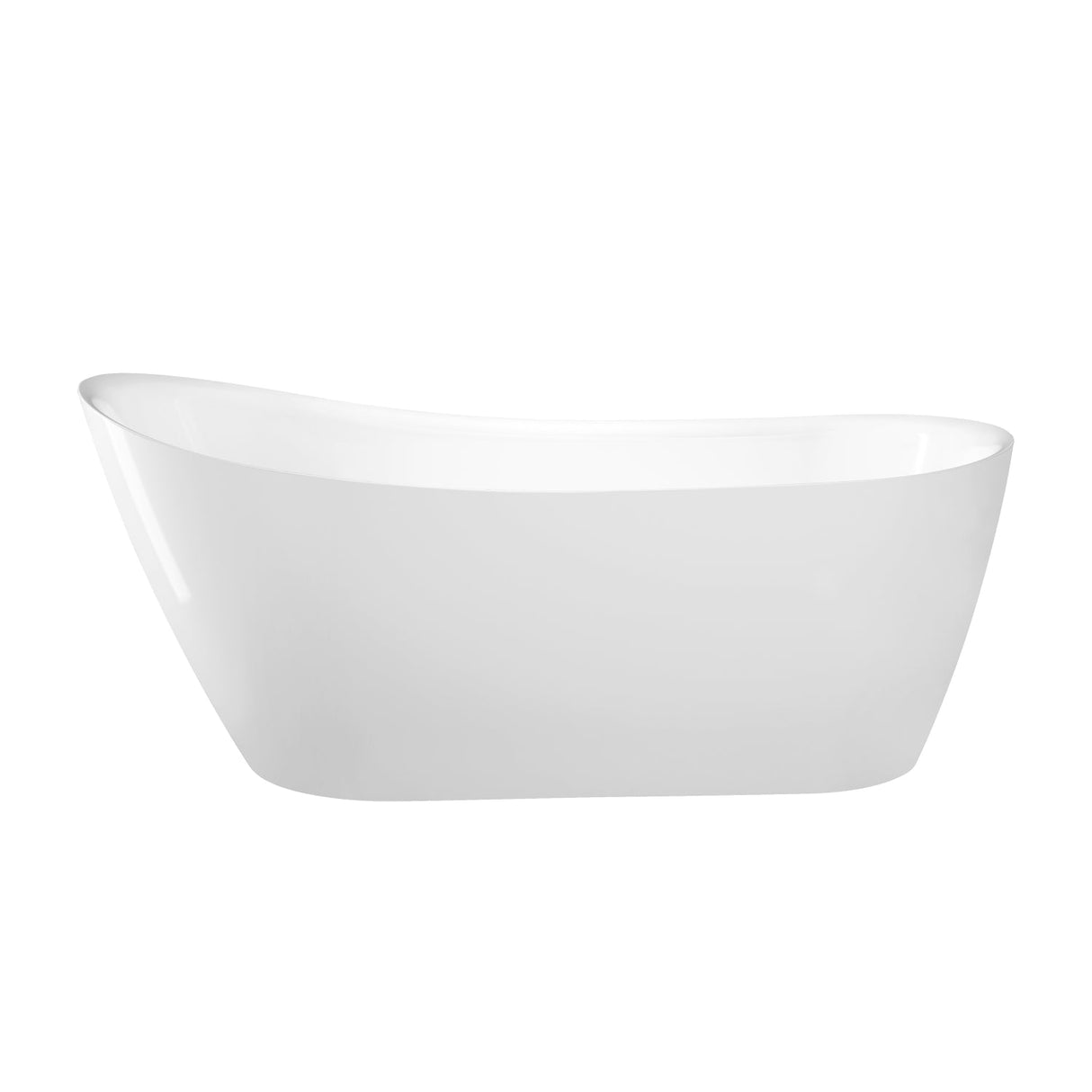 Lovina 66" Acrylic Slipper Tub with Integral Drain and Overflow