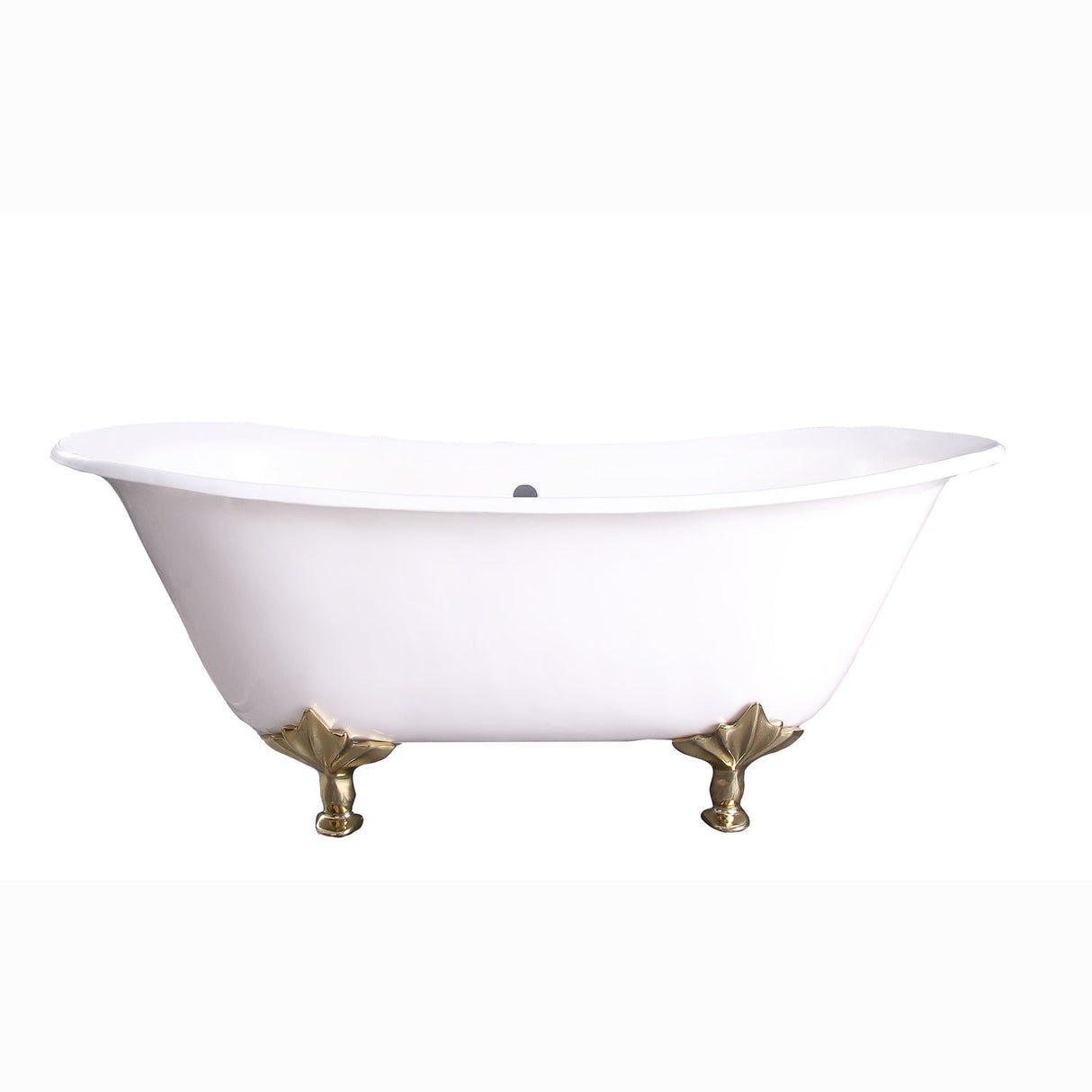 Maxmillian 67" Cast Iron Double Slipper Tub
