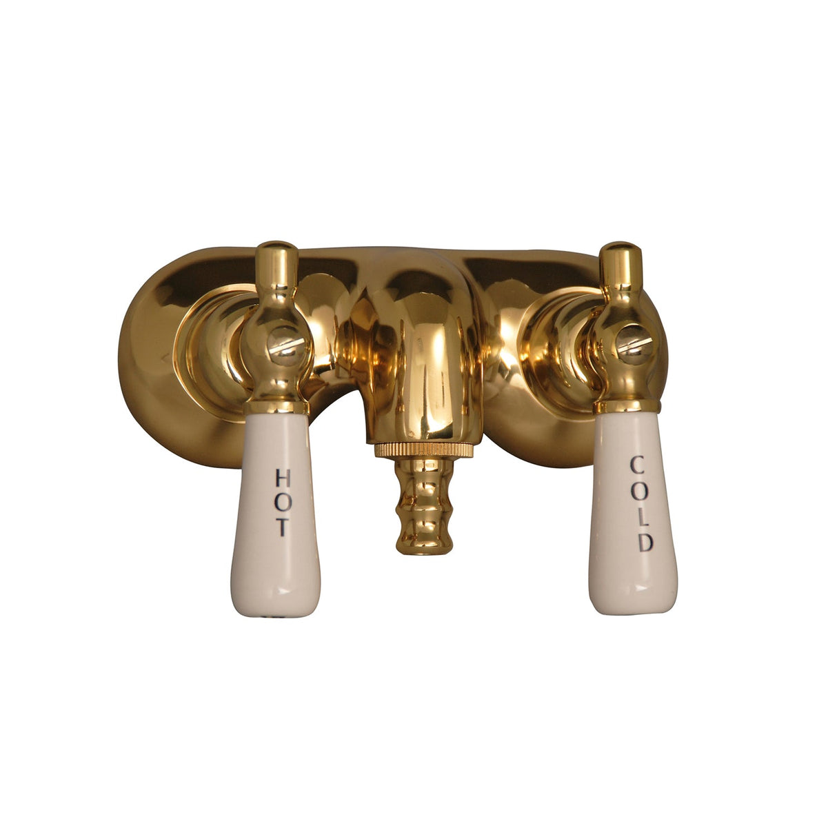 Brocton 65″ Cast Iron Roll Top Tub Kit – Polished Brass Accessories