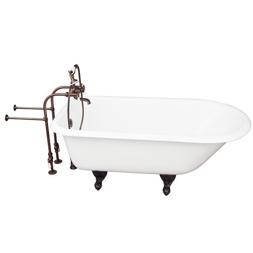 Bartlett 60″ Cast Iron Roll Top Tub Kit – Oil Rubbed Bronze Accessories