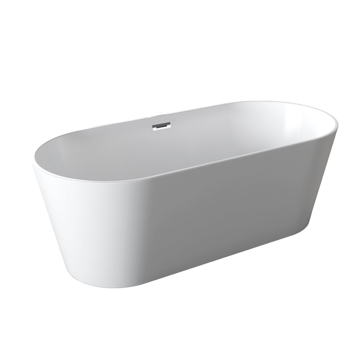 Patrick 67" Acrylic Tub with Integrated Drain and Overflow