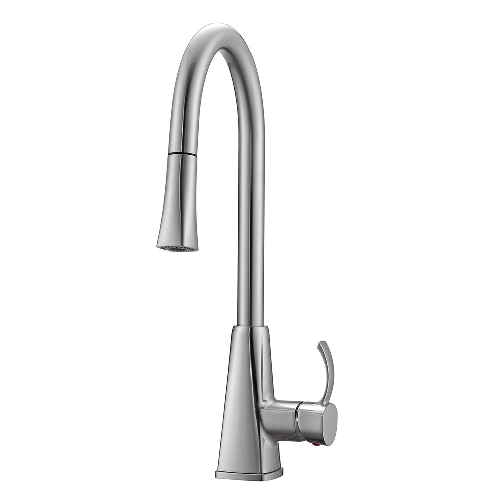 Christabel Single Handle Kitchen Faucet with Pull-Down Spray