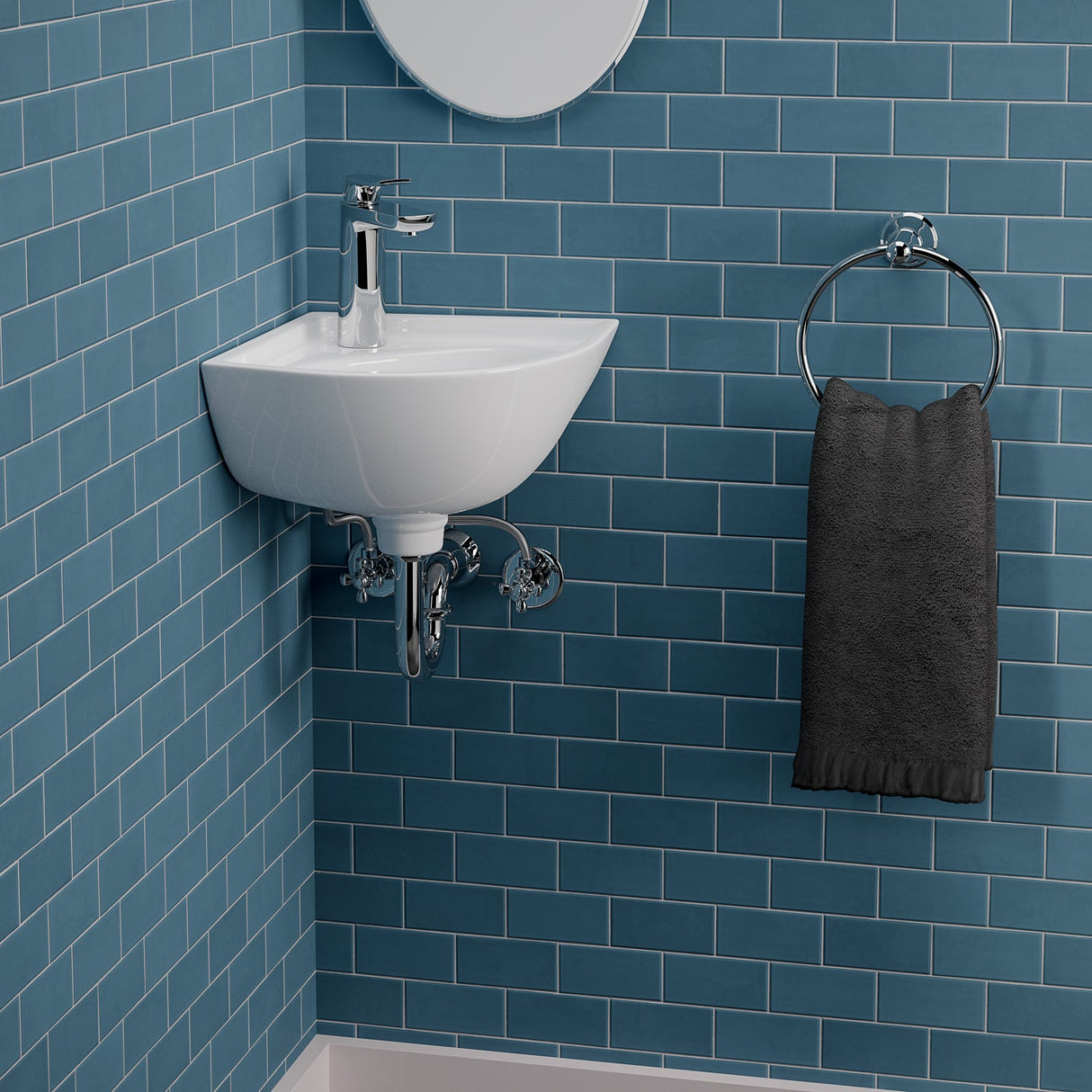Petite Corner Wall-Hung Basin